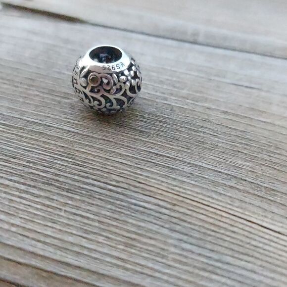 925 Silver August Birthstone Charm - Picture 4 of 4
